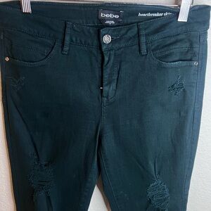 Bebe Women's green
 Jeans